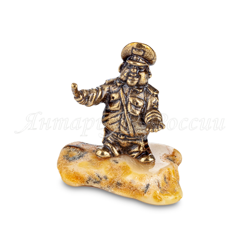 Инспектор ГИБДД Латунь, янтарь