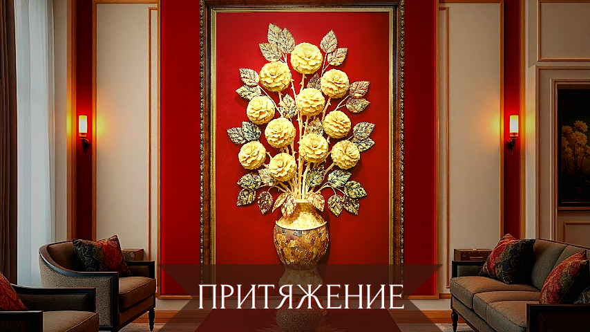 "Притяжение" - панно-светильник из натурального балтийского янтаря высшего сорта.