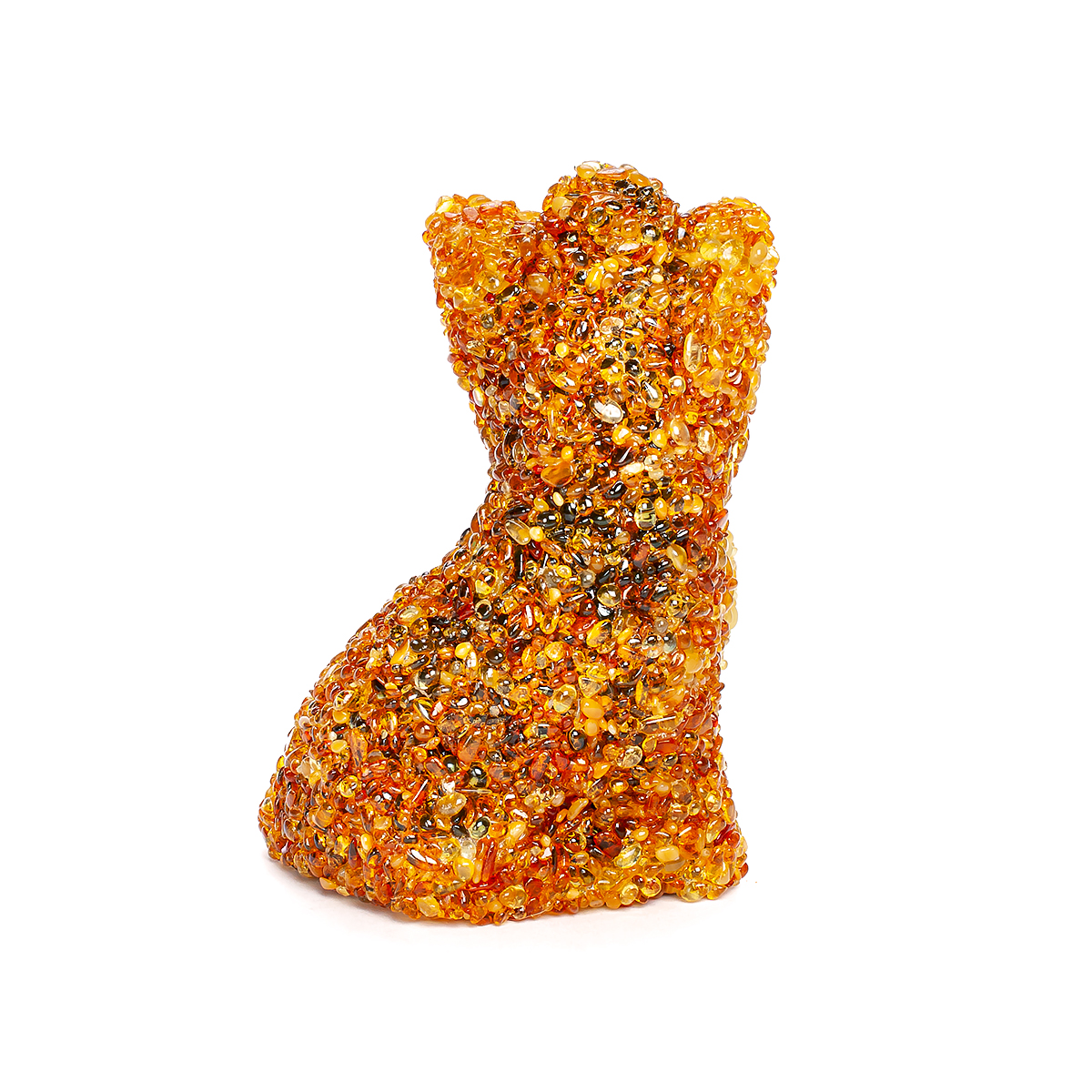 Собака Йорк керамика Янтарь