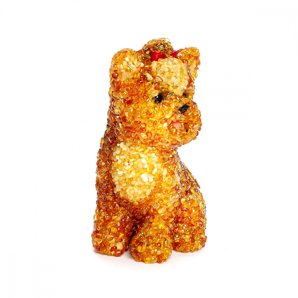 Собака Йорк керамика Янтарь