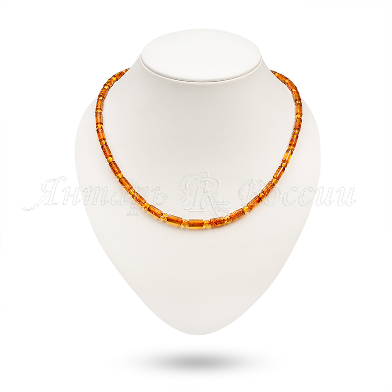 Бусы, янтарь